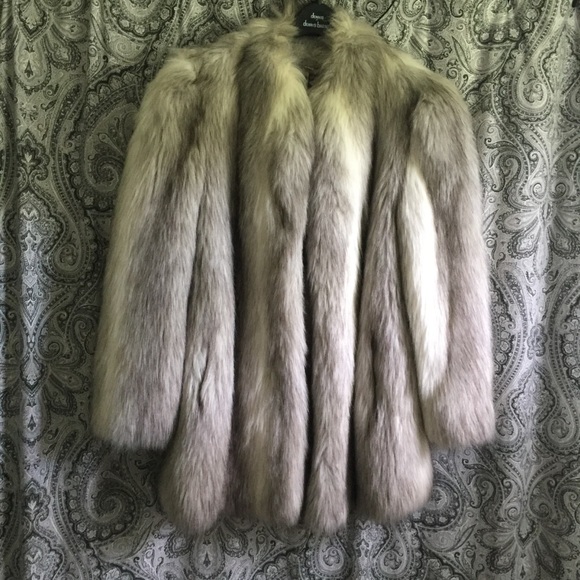 VINTAGE EBYL Jackets & Blazers - GLAM FAUX FOX FUR JACKET EBYL